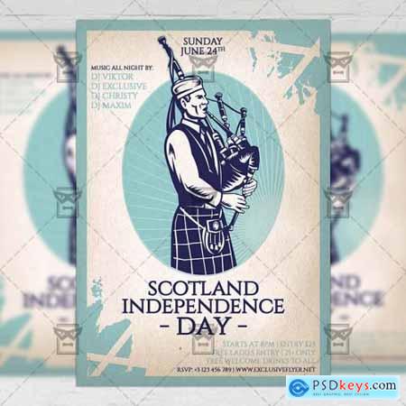 Independence Day of Scotland Flyer - Seasonal A5 Template