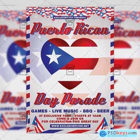 Puerto Rican Parade Flyer - Community A5 Template