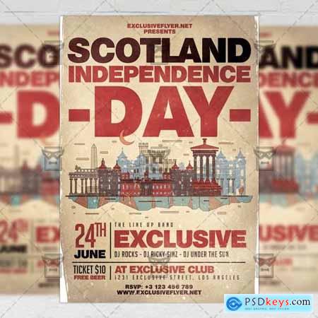 Scotland Independence Day Flyer - Seasonal A5 Template