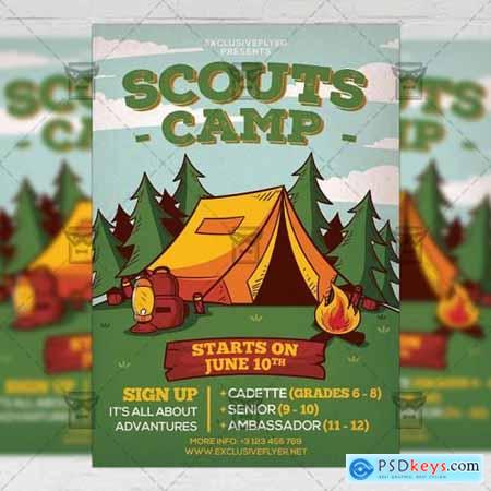 Scouts Camp Flyer - Community A5 Template
