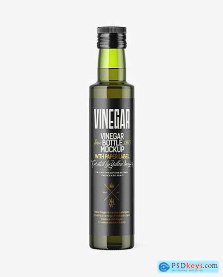 250ml Green Glass Olive Oil Bottle Mockup 63950