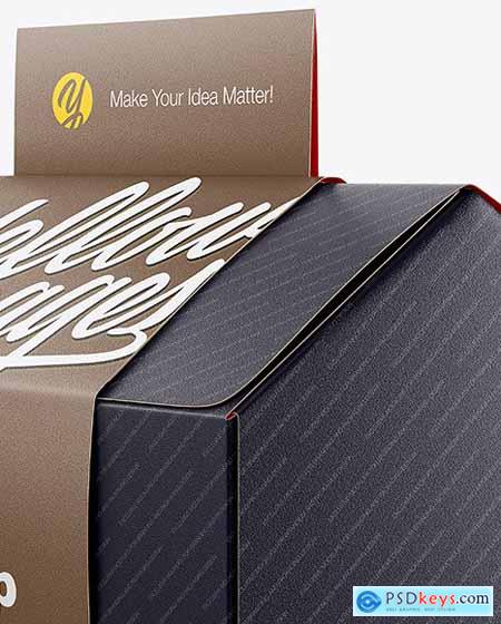 Folding Matte Paper Box with Label 64042
