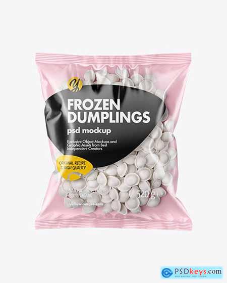 Plastic Bag With Dumplings Mockup 64115
