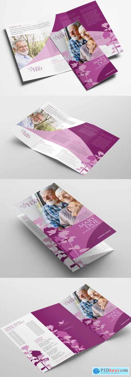 Church Trifold Brochure for Funeral Service 366987382