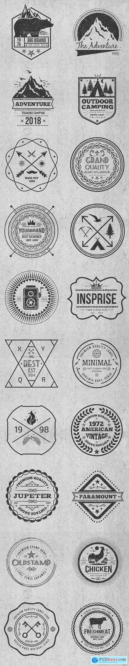 Vintage Style Badges and Logos Vol 4 17514983