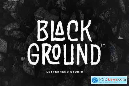 Black Ground - Rustic Typeface