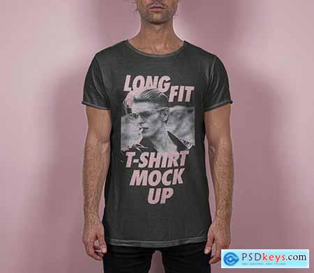 Long Psd T-Shirt Mockup