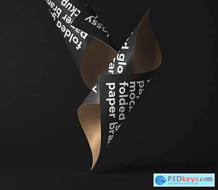 Download Folded Glossy Psd Paper Mockup » Free Download Photoshop Vector Stock image Via Torrent ...