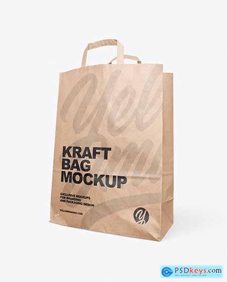 Kraft Food Bag Mockup 64138