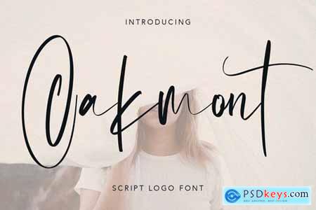 Oakmont Script Logo Handmade Font