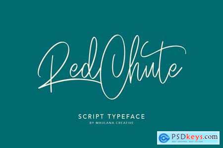 RedChute Modern Script Typeface Handmade Brush