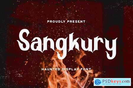 Sangkury - Haunted Display Font