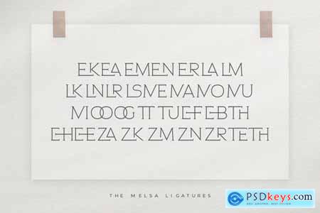 The Melsa - Modern Ligature Sans