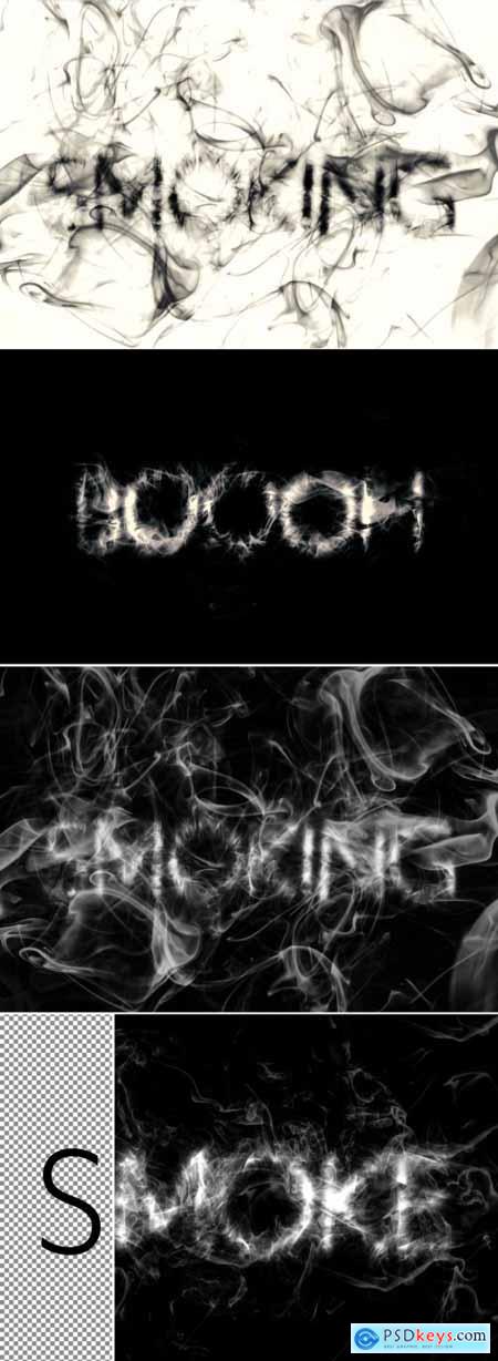 Realistic Smoke Text Effect Mockup 367557463 » Free ...