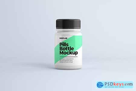 Medical Pill Bottle Mockup