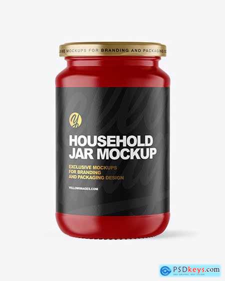 Glossy Jar Mockup 64082