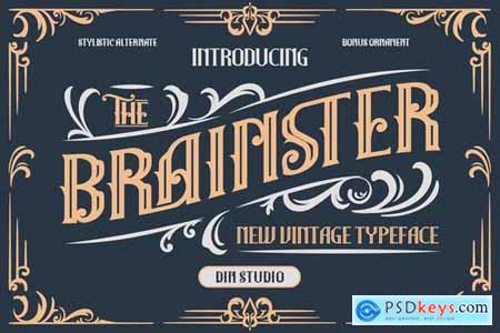 The Brainster - Vintage Display Font 5200584