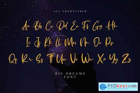 Big Dreams - Handwritten Font