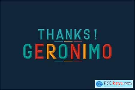 Geronimo Typeface Layer