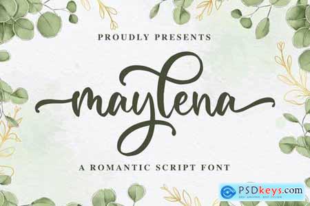 Maylena a Romantic Script Font