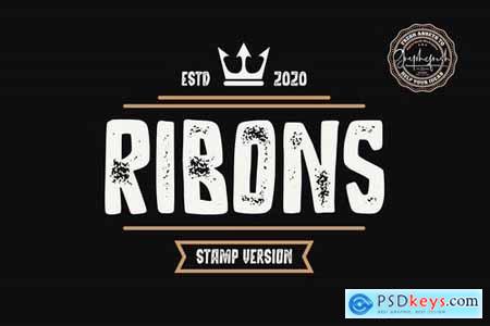 Ribons - Vintage Stamp Version