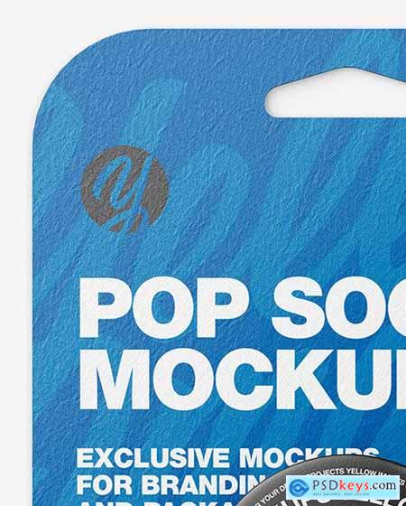 Pop Socket Mockup - Front View 63946