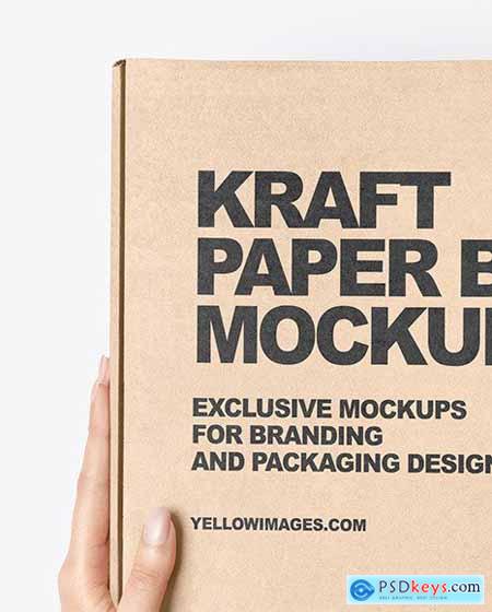 Kraft Paper Mailing Box Mockup 63768