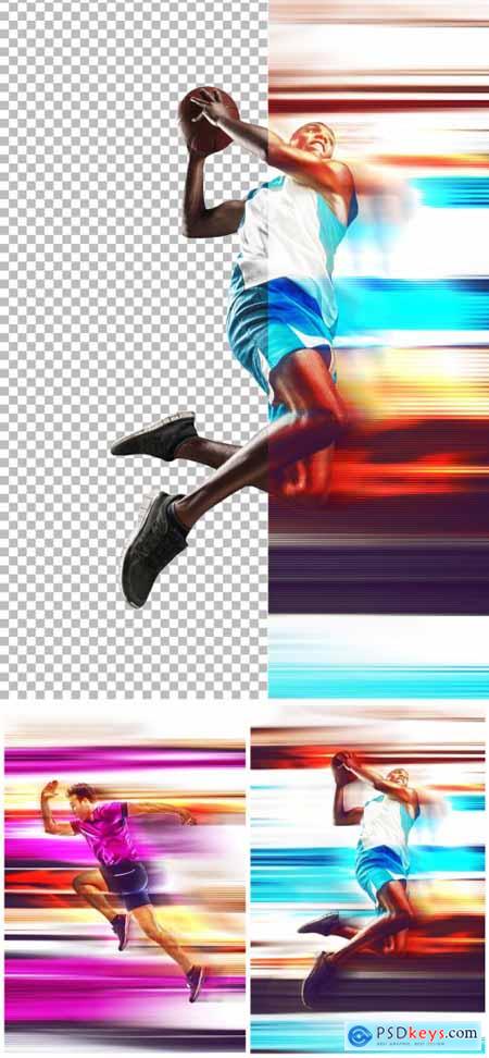 Photo Speed poster Effect Mockup 368092987