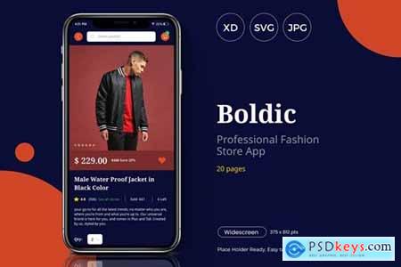 Boldic - App Fashion Store UI Kit - Slidewerk