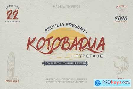 Kotoba Dua - 22 Font styles 5086349