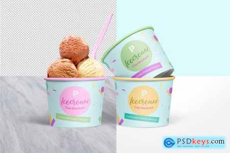 DesignCuts Ice Cream Cup Mockups Set