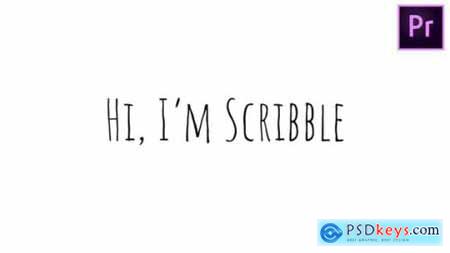 Scribble Animated Handwriting Typeface 27034974