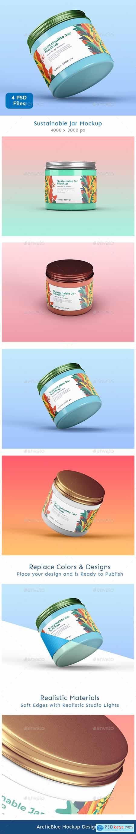 Sustainable Jar Mockup 26477469