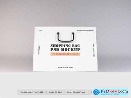 Realistic shopping bag mockup