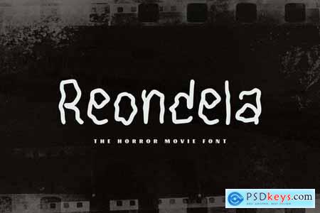 Reondela - The Horror Movie Font