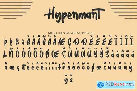 Hypermart Handwritten Display Font