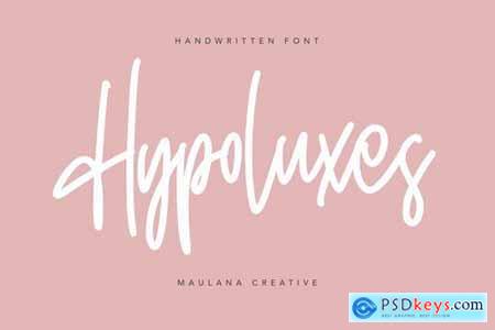 Hypoluxes Handwritten Signature Brush Typeface