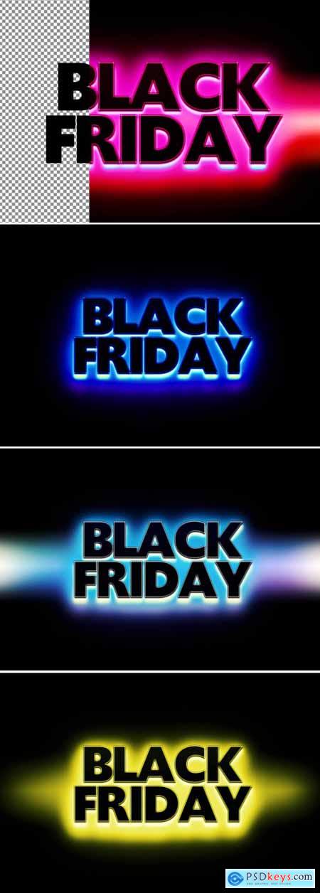 Black Friday Colorful Text Effect 369353195