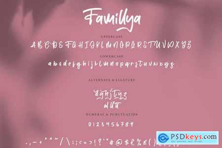 Famillya Handwritten Font
