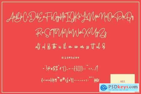 Rhodes Modern Script Signature Font