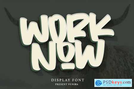 Worknow Display Font