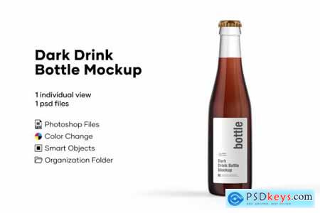 Dark Drink Bottle Mockup 5276740