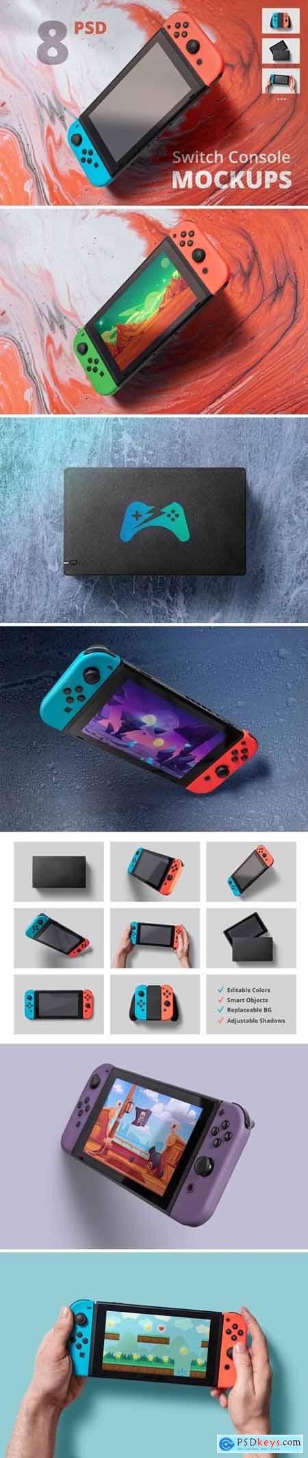 8 Switch Console Mockups