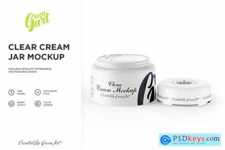 3 PSD Clear Cream Jar Mockup 2310526