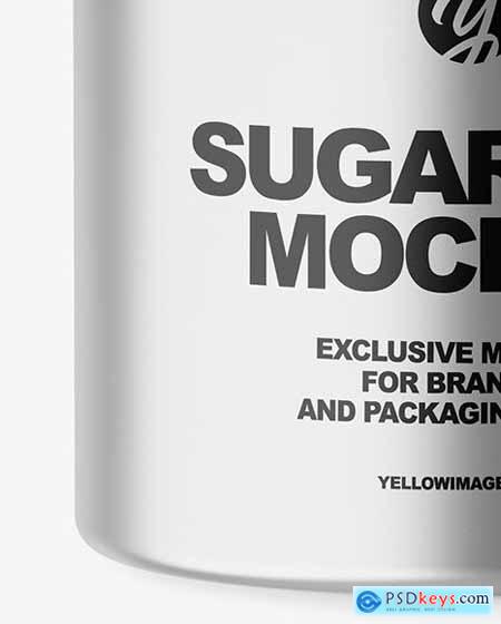 Metallic Sugar Jar Mockup 65363