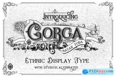 Gorga Ethnic Display Font 5263400