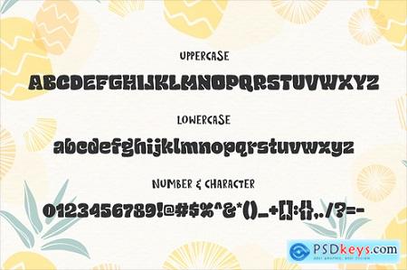 Chubby and Groovy - children retro font