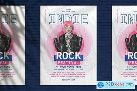 Indie Rock Festival Flyer