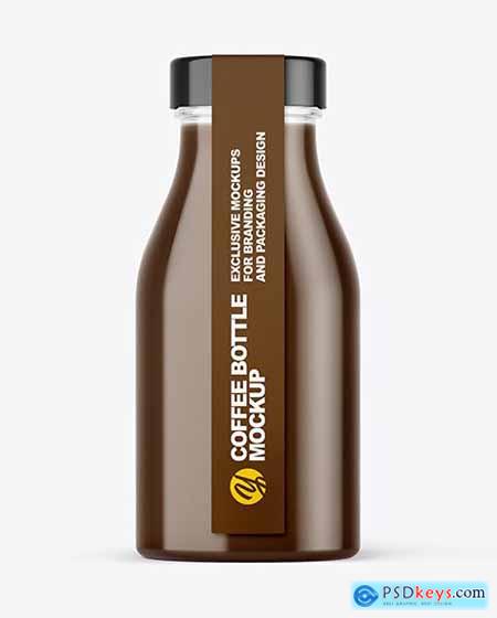 Coffee Bottle with a Tag Mockup 65352