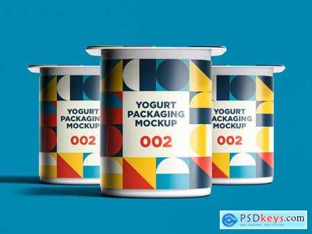 Yogurt Packaging Mockup 002